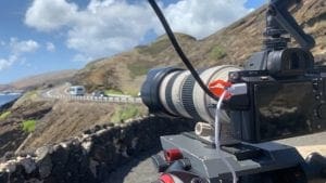 Filming in hawaii