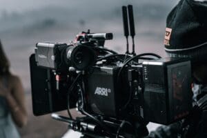 slate cinema camera film set