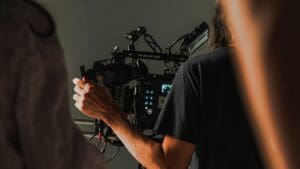 slate film sound department on set