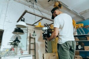 slate film set interior decoration