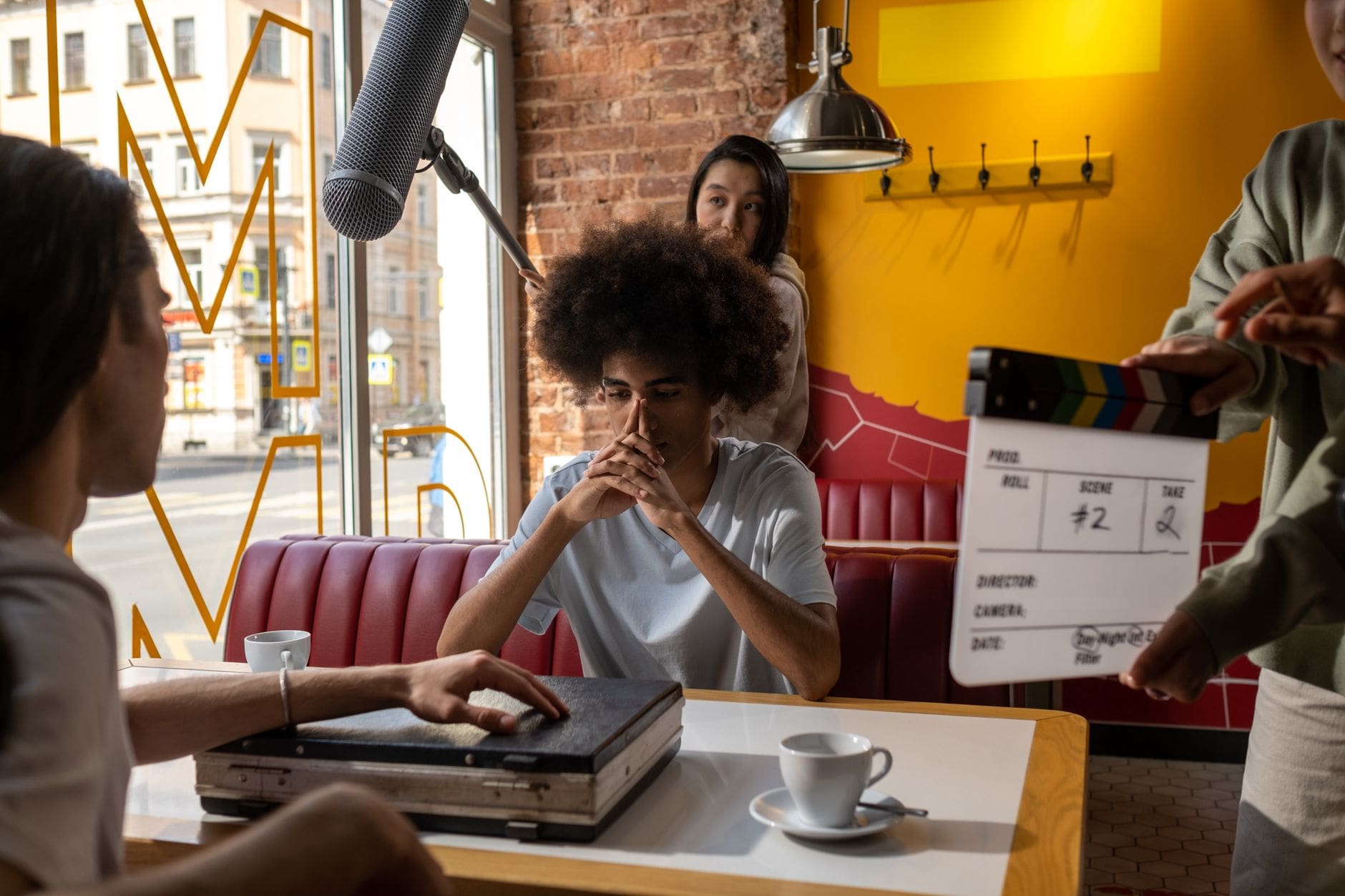 film director blocking rehearsal