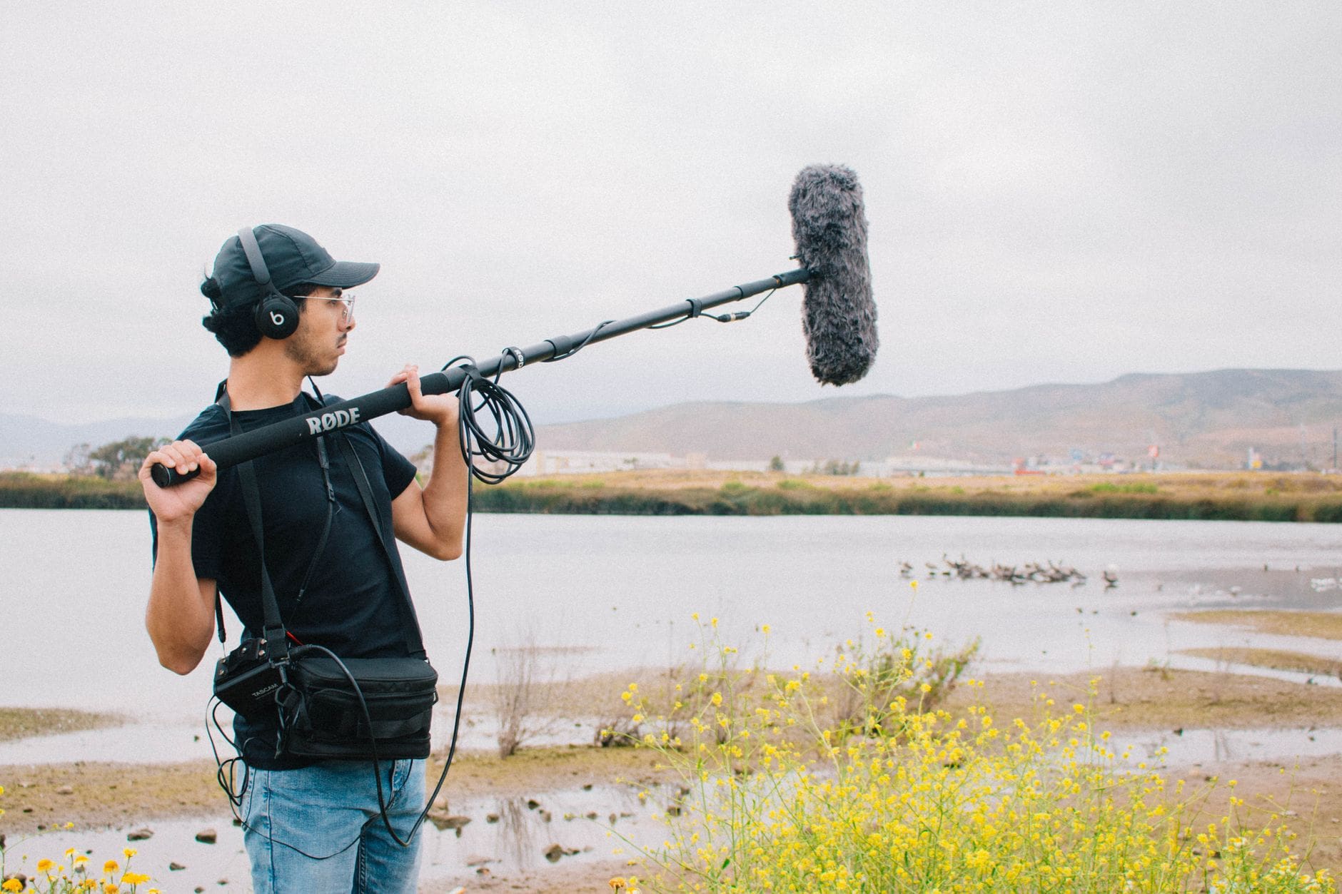 sound recordist film set